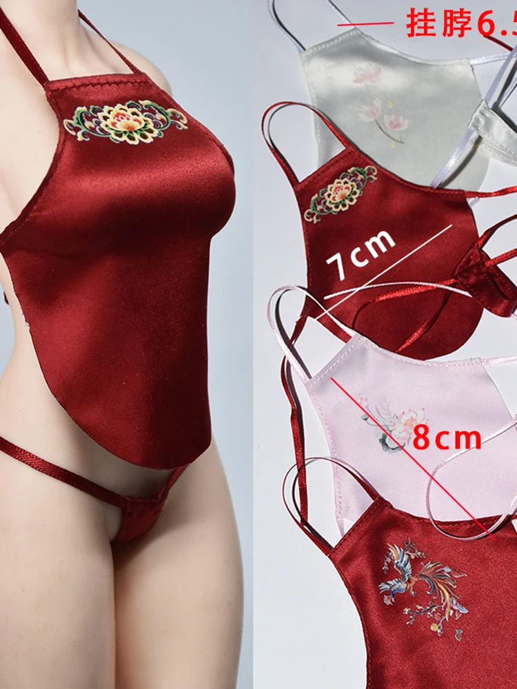 1/6 feminino soldado mini barriga estilo antigo roupa interior brinquedos acessório para 12 "figura de ação corpo decoração diy