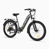 DYU C1 Full-Suspension E-MTB - 48V 350W, Front Shock Absorber, Electric Mountain Bike
