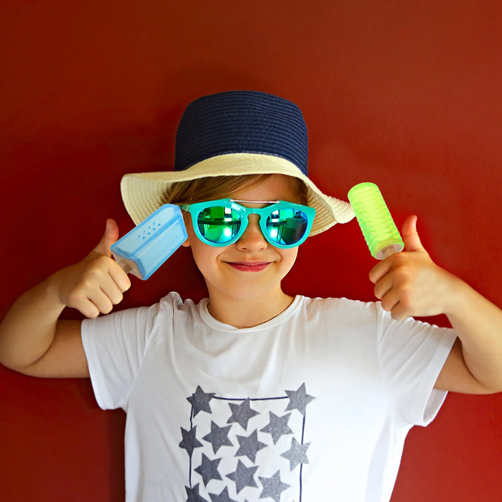 3 pièces crème glacée refroidissement été froid amusant poche remplissage d'eau jeu de congélation pour enfants animaux modèle de crème glacée artificielle