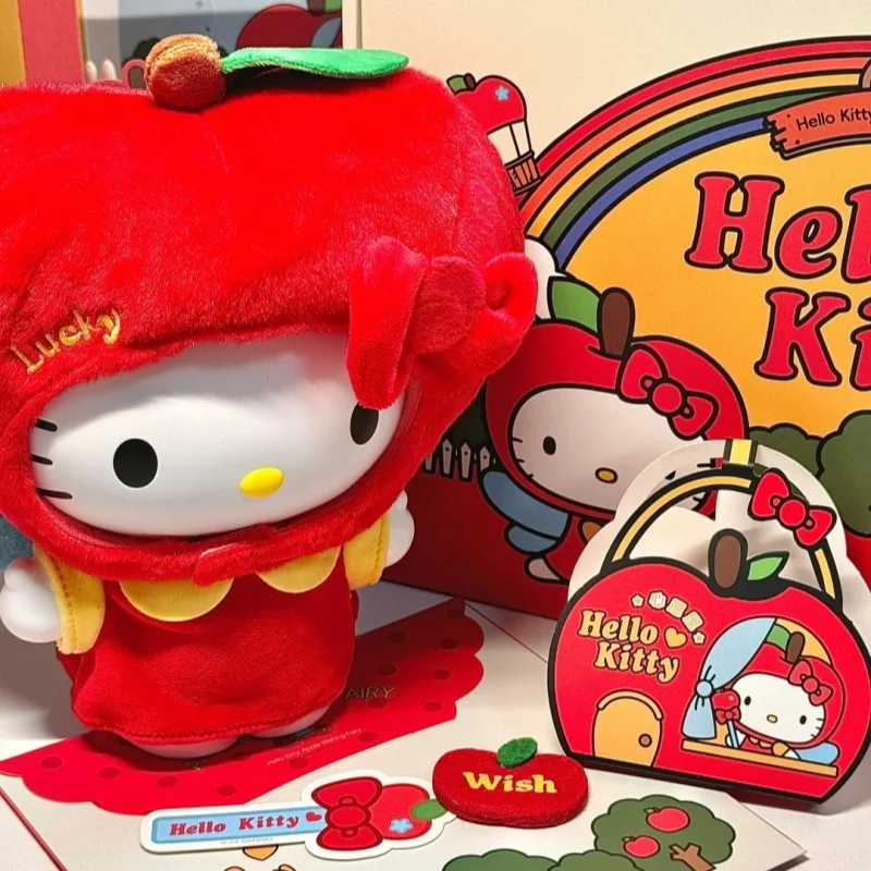 

（in stock）New Kitty Apple Bluetooth Speaker Hellokitty Anime Figures Toys Room Decor Kawaii Hellokitty Speaker Toy Gift