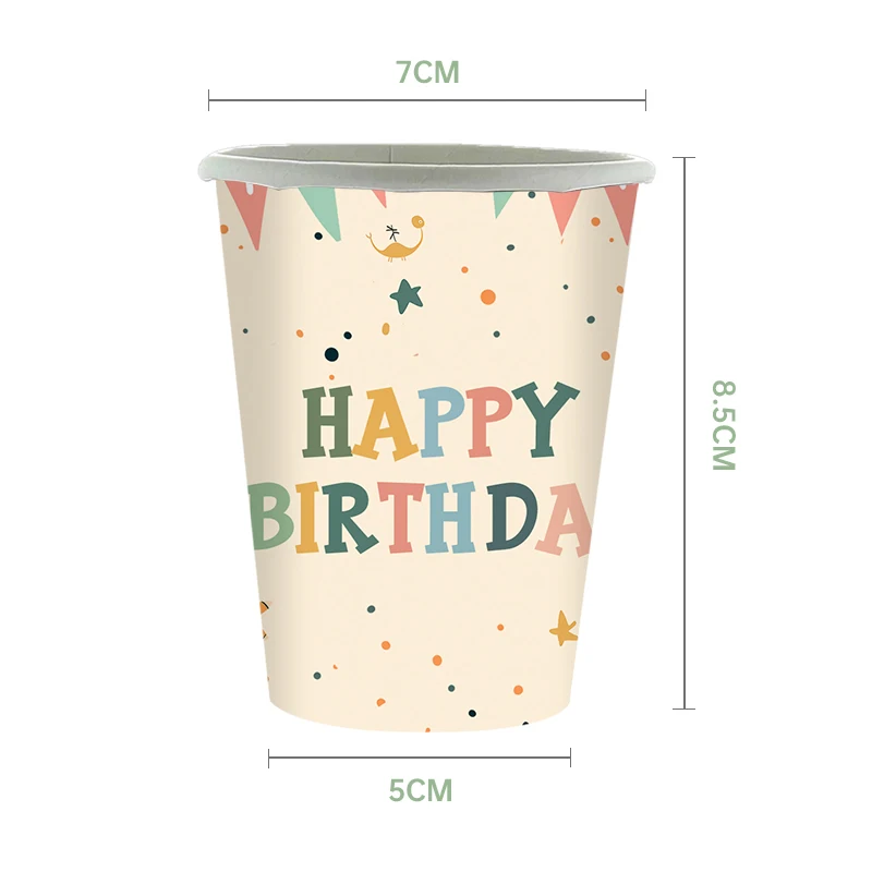 Cartoons Dinosaurier Geburtstag Party Supplies Einweg Party Teller Servietten Tischdecken Tassen Kinder Geburtstag Geschenke Baby Dusche – Detail 4