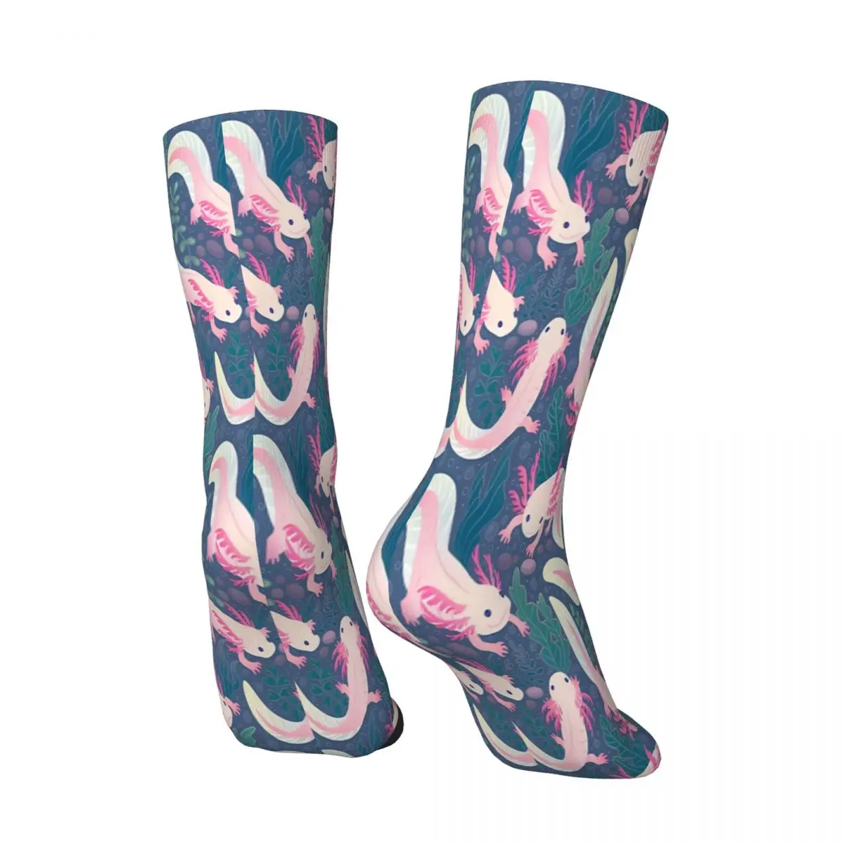Axolotls Sock Socks Men Women Polyester Stockings Customizable Sweetshirt