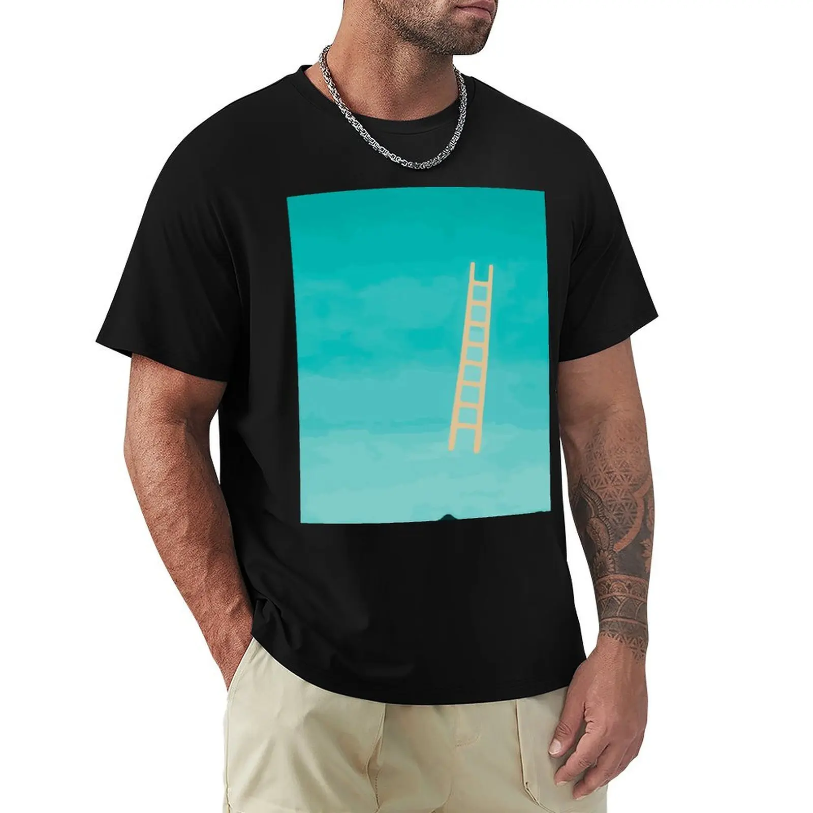 Ladder to the Moon Georgia O'Keeffe T-Shirt Trendy Casual Short Sleeve Shirt