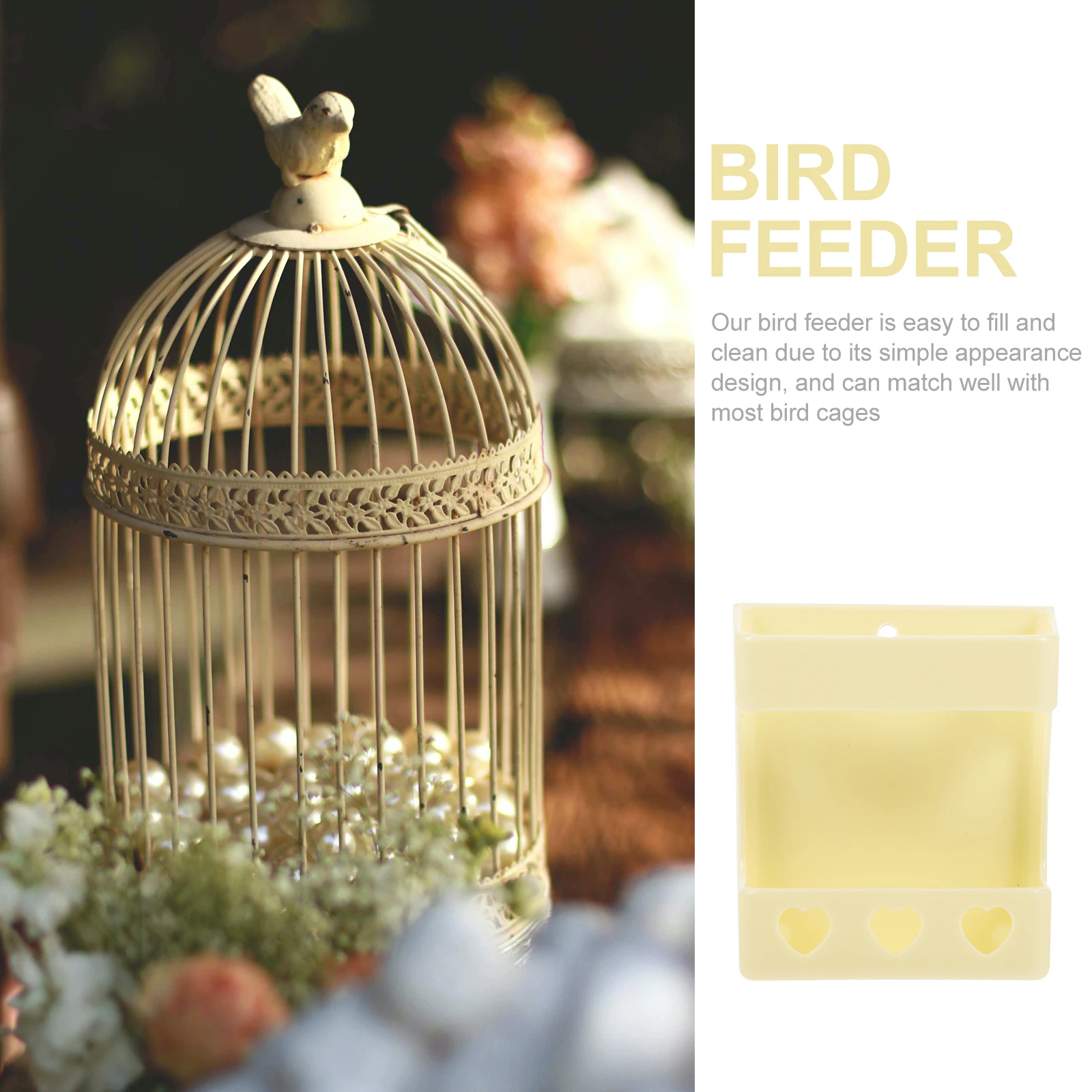 

Feeder Fruit and Vegetable Rack Bird Food for Cage Parrot Feeders Pet Holder Box