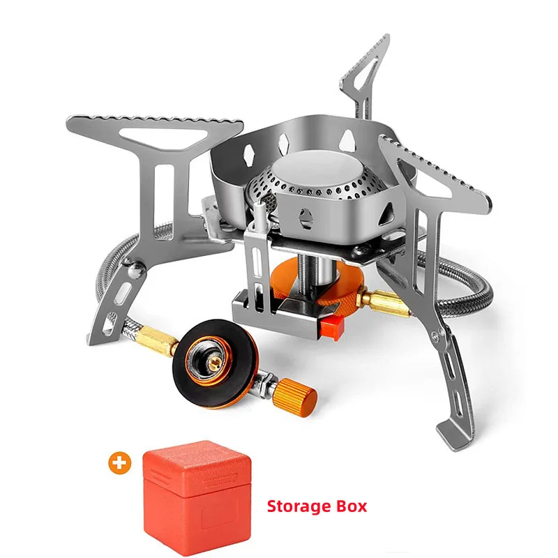 

Windproof Camping Gas Stove Outdoor Gas Burner Portable Folding Split Tourist Equipment For Picnic Cooking