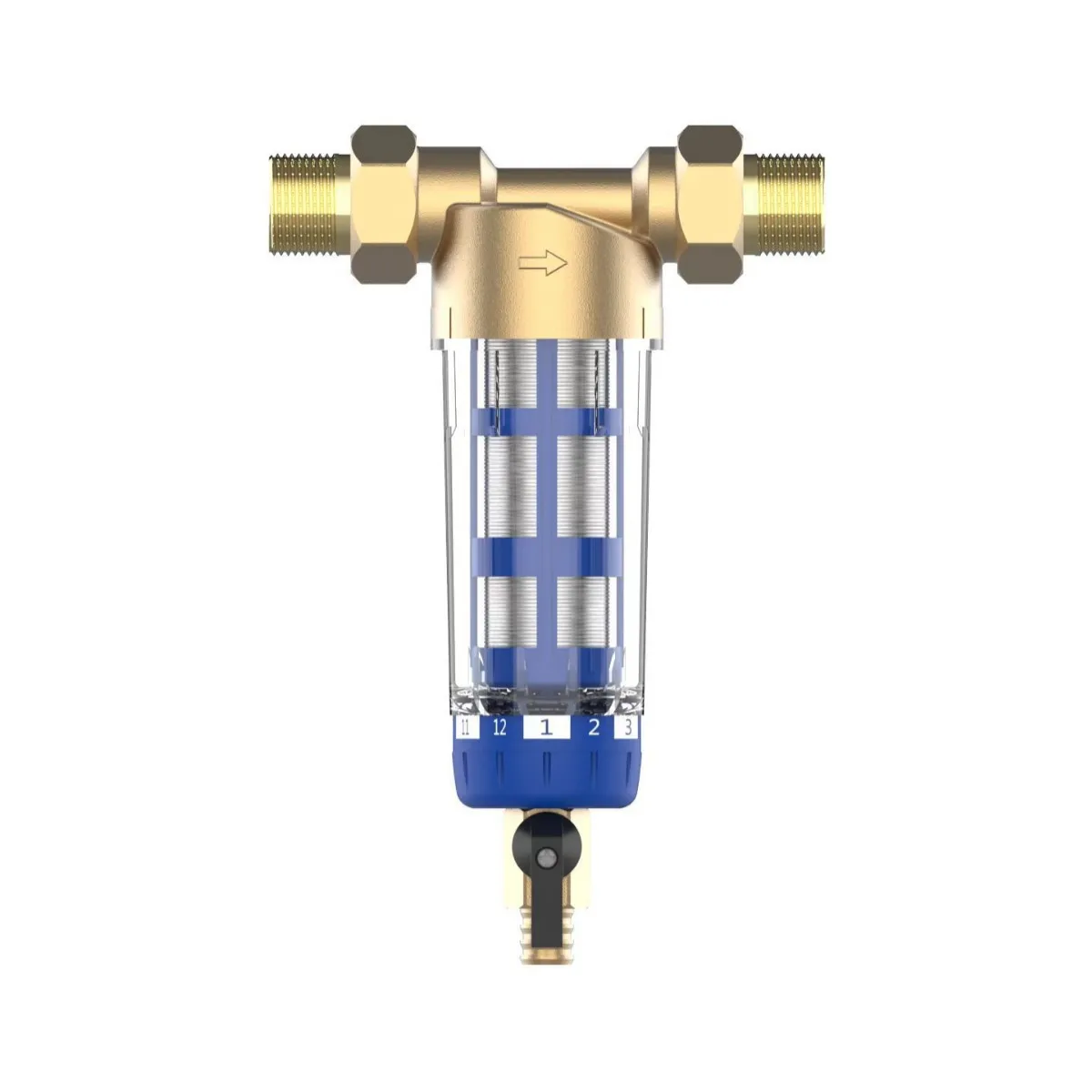1 Inch 6 Minutes Scraping Pre-filter Household Backwash Tap Water Water Purifier with Ultrafiltration Machine