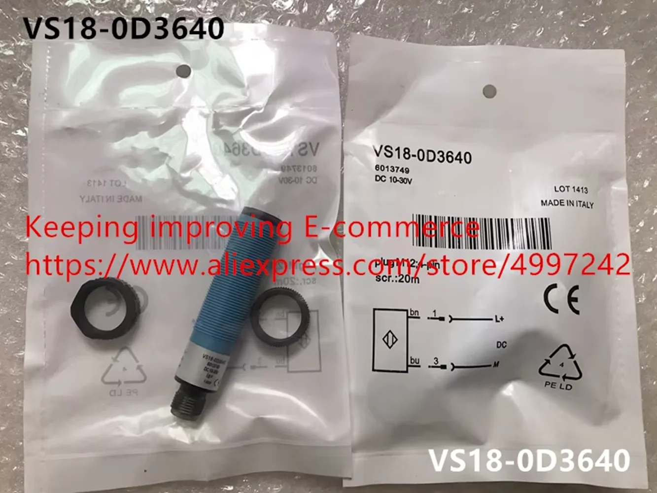 

Original new 100% photoelectric switch VS18-0D3640 sensor
