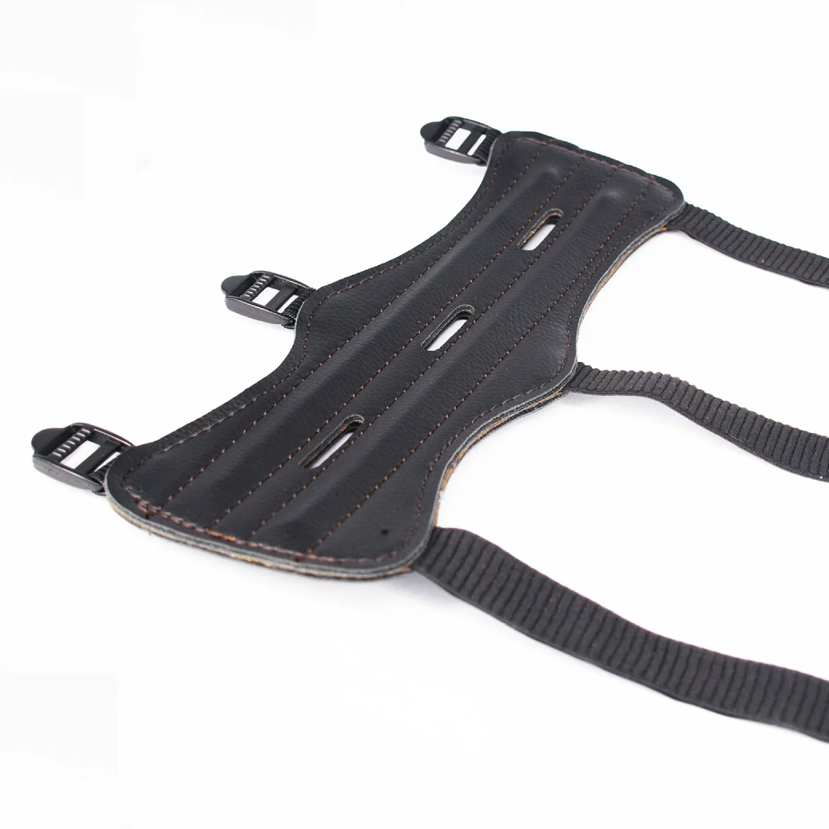 Guarda de braço de tiro com arco 22x8x0.3cm proteção macia durável 3 alças ajustáveis conforto ajuste ciclismo braço guarda tiro com arco