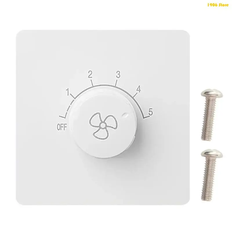 U1JB Practical Wall Mounted Fan Speed Controllers Switches Adjustable Accessory With Ceiling Fan 120W 300W 500W 220V 10A
