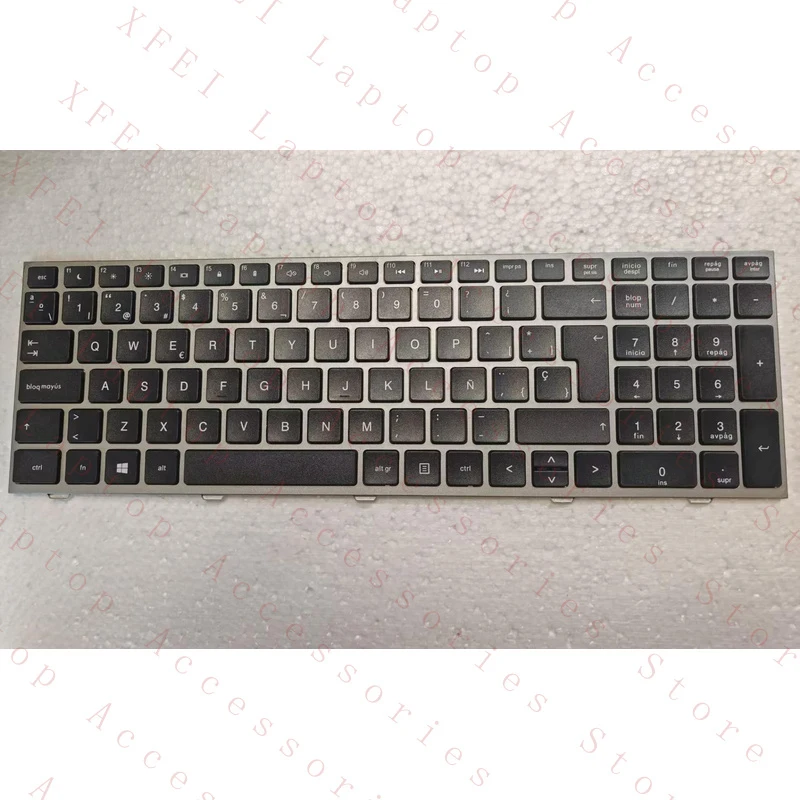 

Испанская клавиатура для HP Probook 4540 4540s 4740 4740s 4545 4545s, серебристая рамка