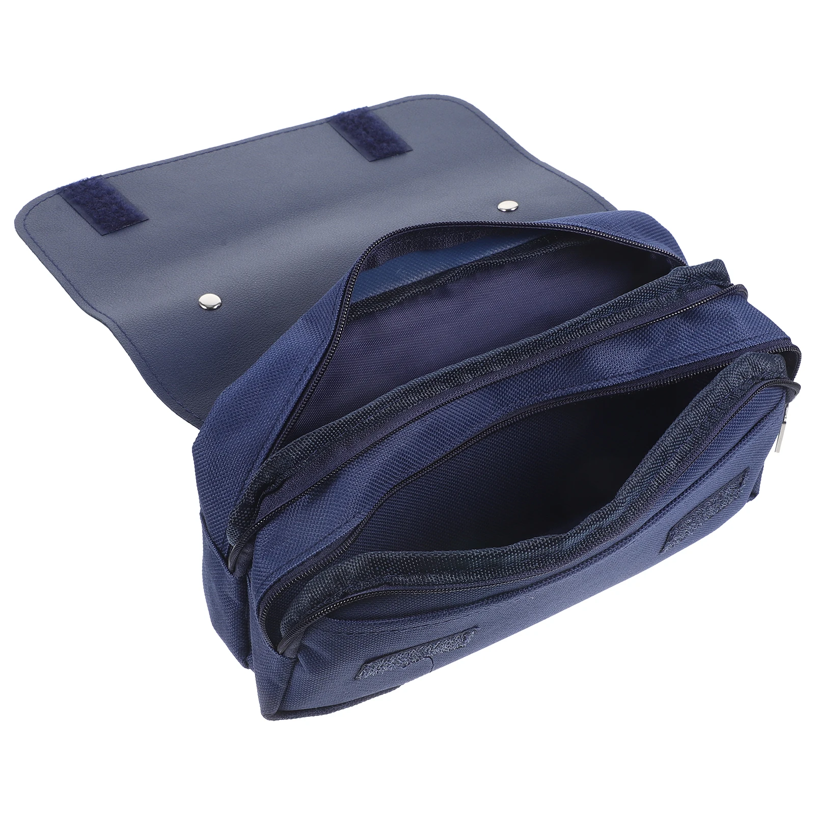 

Portable Large Pencil Case Korean Pencil Case Blue Travel Stationery Art Supplies Makeup Storage Bag Zipper Pen Pouch