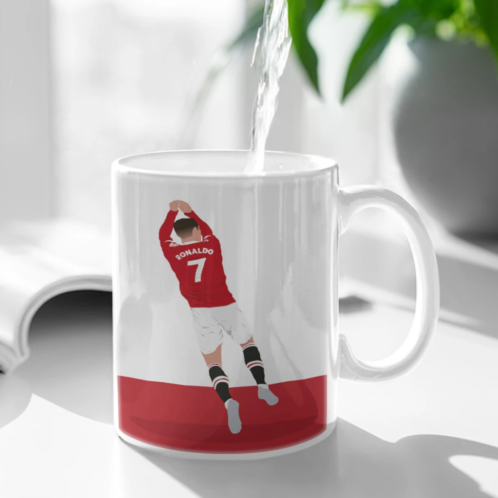 

Football-star-Coffee Mug 11oz Fun Ceramic Coffee Tea Cocoa Cup Handle Tea Drink Cup