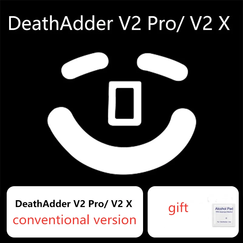 1 Set Ultraglide Mouse Skates For Razer Deathadder V2 PRO / V2X Brake Control Speed Mouse Feet ICE Version Mice Glides PTFE Feet