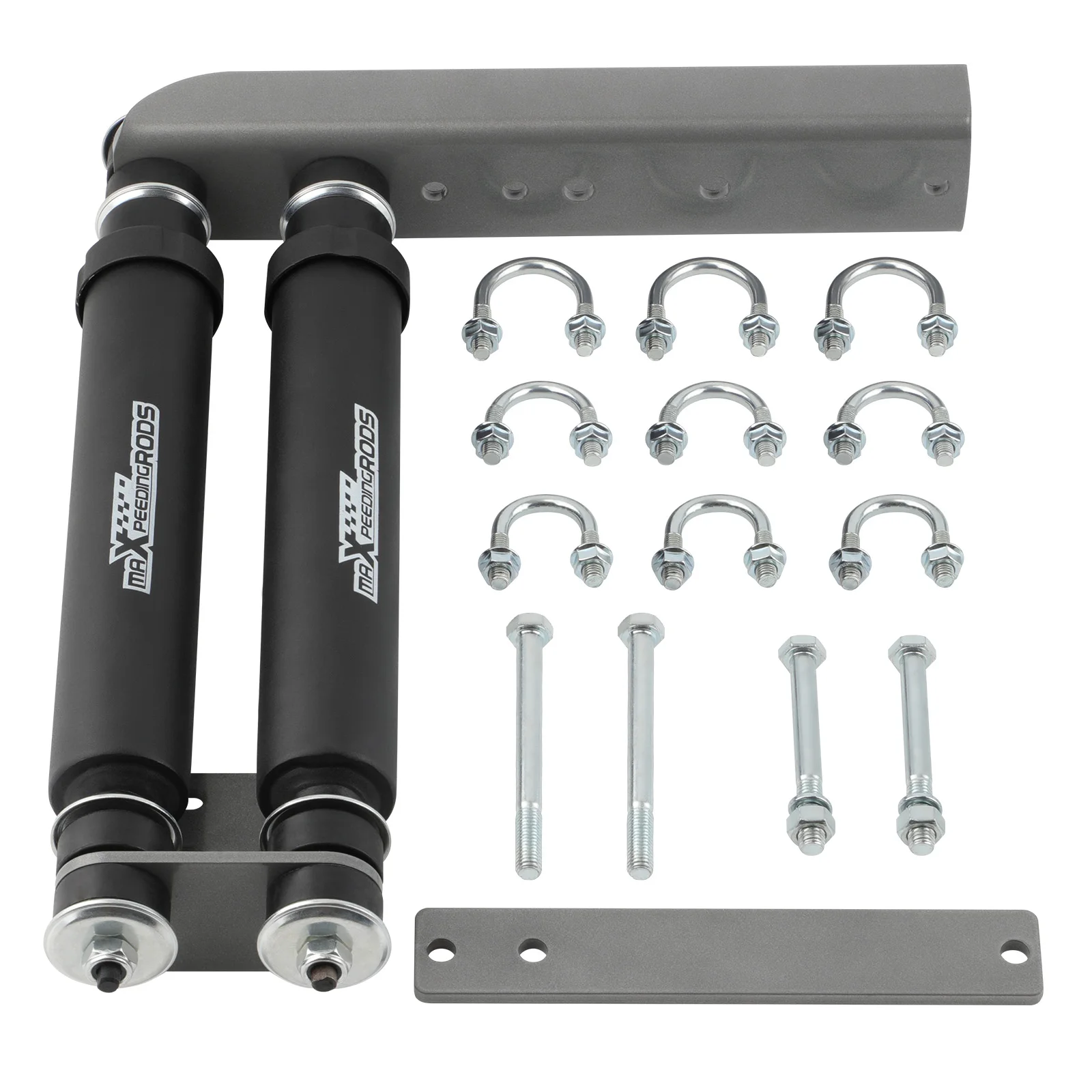 MaXpeedingrods Dual Steering Stabilizer For Ford Bronco F-150 F-250 F-350 2WD 4WD 1980-1996