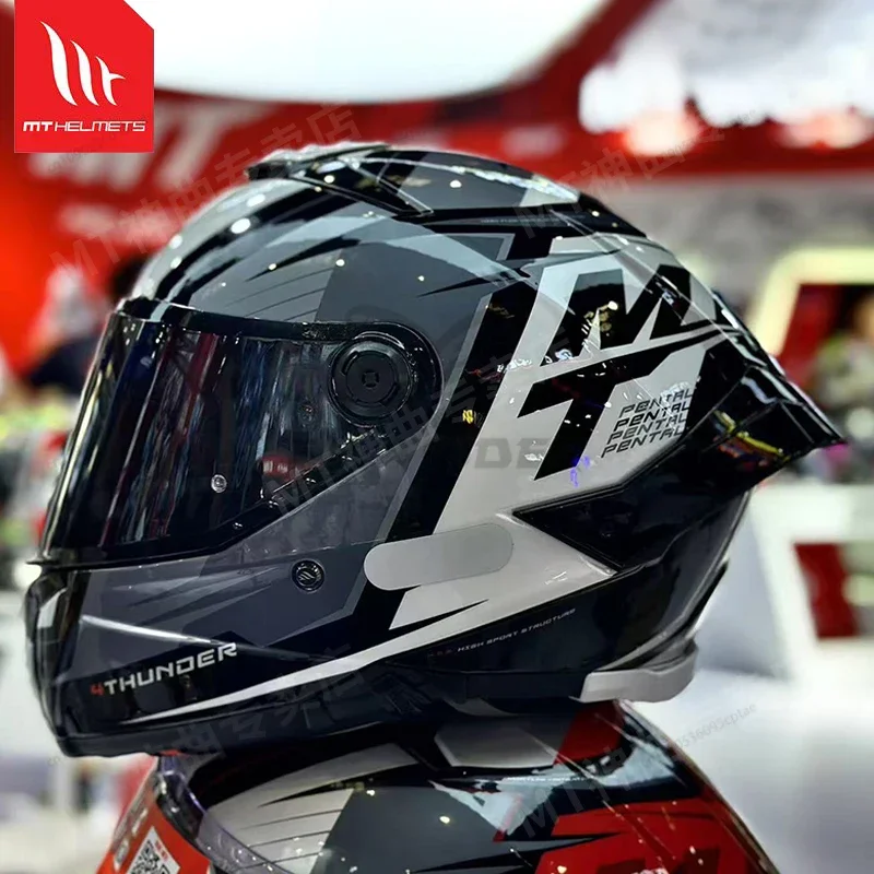 

DOT ECE New MT Thunder 4 SV Motorcycle Helmet Professional Track Racing Helmet Colour Sun Visor Helmet Motorcycle Equipment