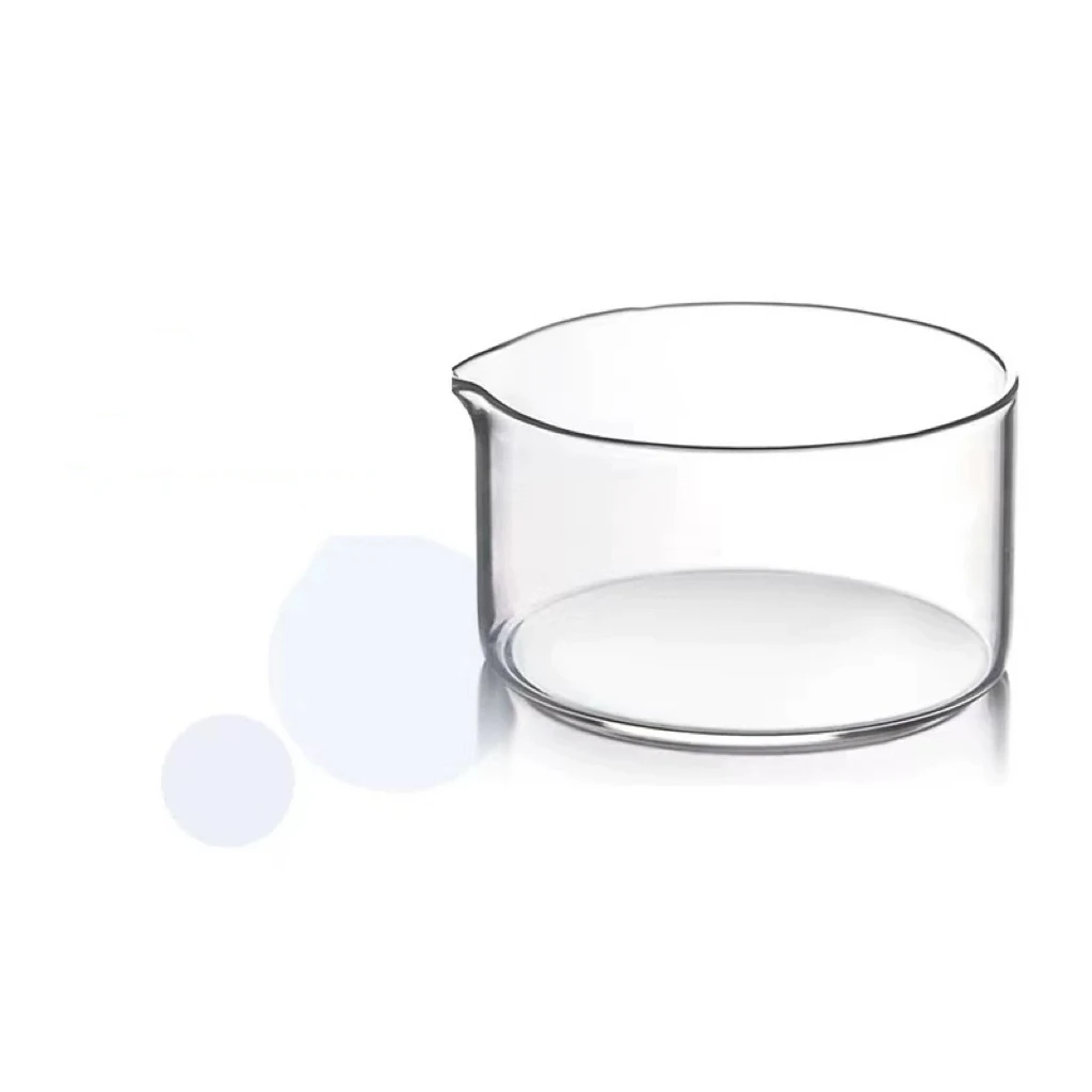 1pcs Lab Glass Crystallizing Dishes 60/90/100/125/150/180/200/230mm O.D With Spout Crystallization Experiment