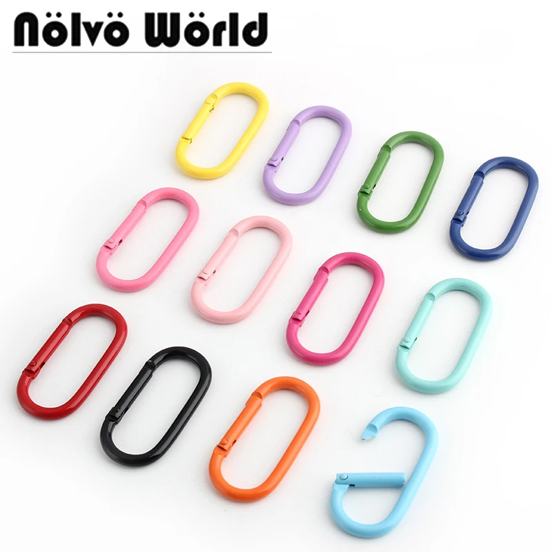 

12 Colors 50mm Carabiner Clip Set Hanging Hook Spring Buckle Karabiner Camping Climbing Equipment Handbag Accessories