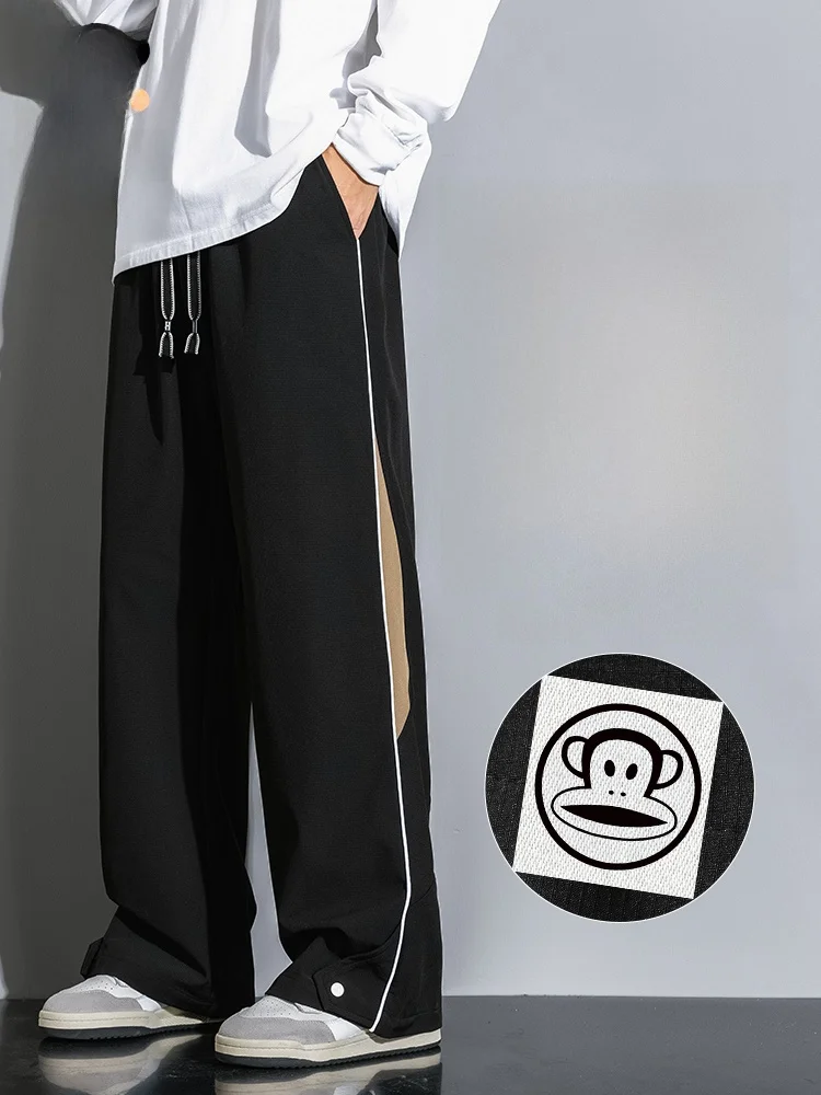 

Loose Straight Leg Men's Sport Pants American Trendy Brand Spring New Casual Trousers Youth Active Sle Polyester...