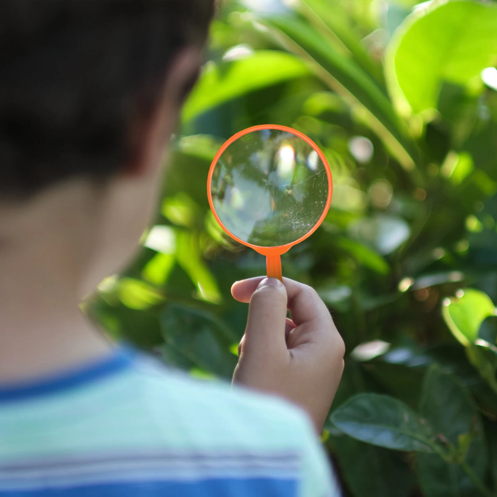 

5 шт., 60 мм, ручное увеличительное стекло, детские инструменты, синий, зеленый, желтый, розовый, оранжевый, акриловый, портативная игрушка для чтения с линзами