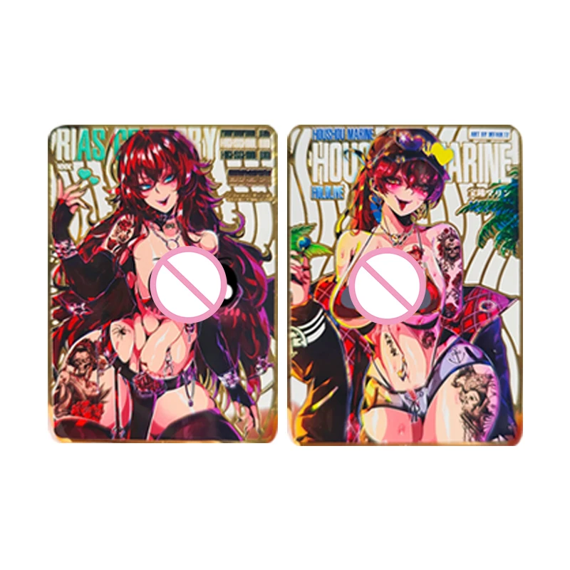 Japanese Anime Goddess Story Character Jessie Frieren  Houshou Marine Collectible Cards Christmas Birthday Gifts Children's Toys