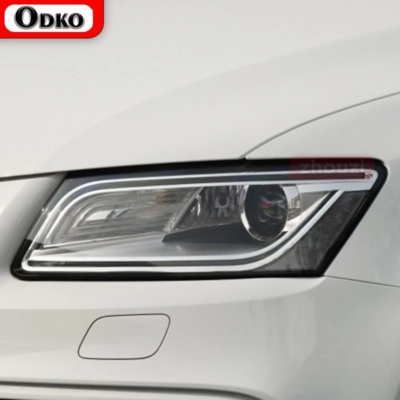 

Для Audi Q5 SQ5 FY 8R 2009-2022 Защитная пленка для фар автомобиля, виниловая реставрация, прозрачная черная наклейка из ТПУ, 2 шт., аксессуары