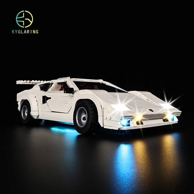 LED Light Kit For 10337 Lamborghinies Countach 5000 Quattrovalvole DIY Toys Set (Not Included Building Blocks)