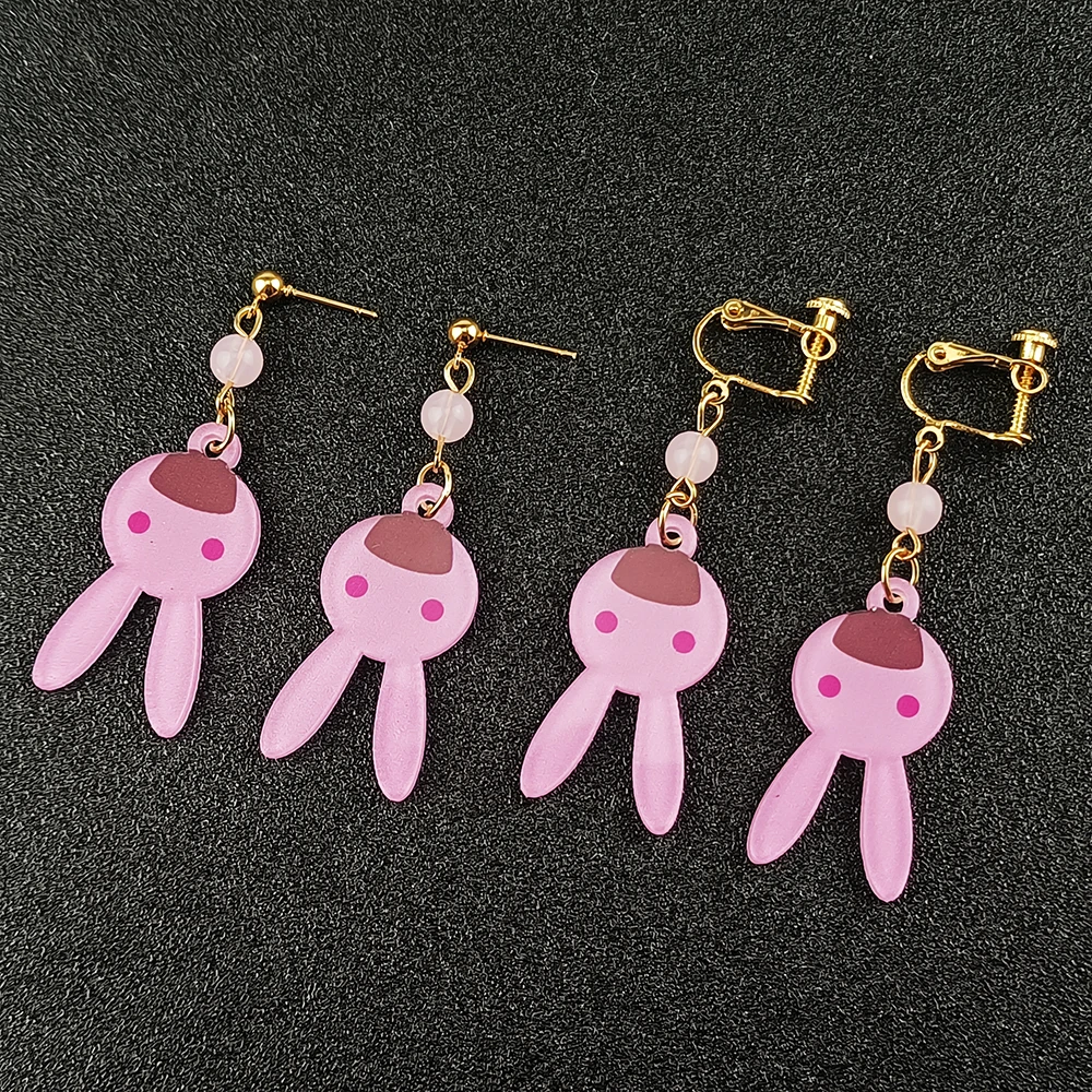 BanG Dream Cosplay Jewelry Lmai Lisa Kawaii Rabbit Necklace with Ear Clips And Earrings - Cartoon Anime Holiday Gift