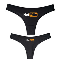 Hot Wife Letters Women's Underwear New Fashion Panties Sports Fitness Seamless Girl's Underwear Low Waist Traceless Ladies Brief