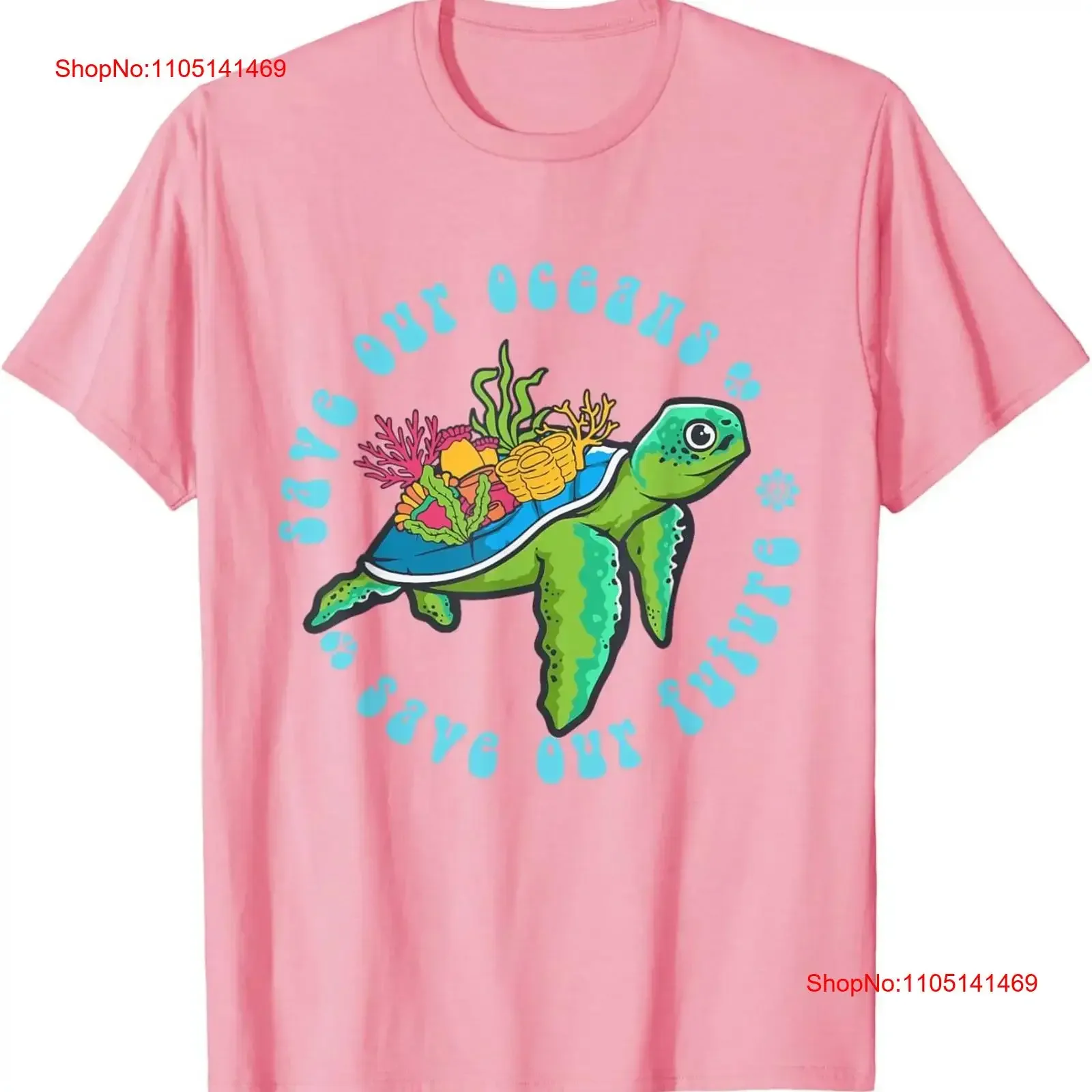 Camiseta del Día de la Tierra Save Our Oceans Future Sea Turtle vintage Lavado Ropa de diseñador ligeramente para hombre Estirado Versátil