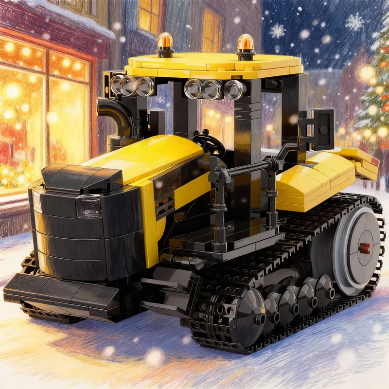 

Набор строительных блоков MOC CAT Challenger, 605 деталей, креативный конструктор, подарок для взрослых и детей, для декора стола и дома