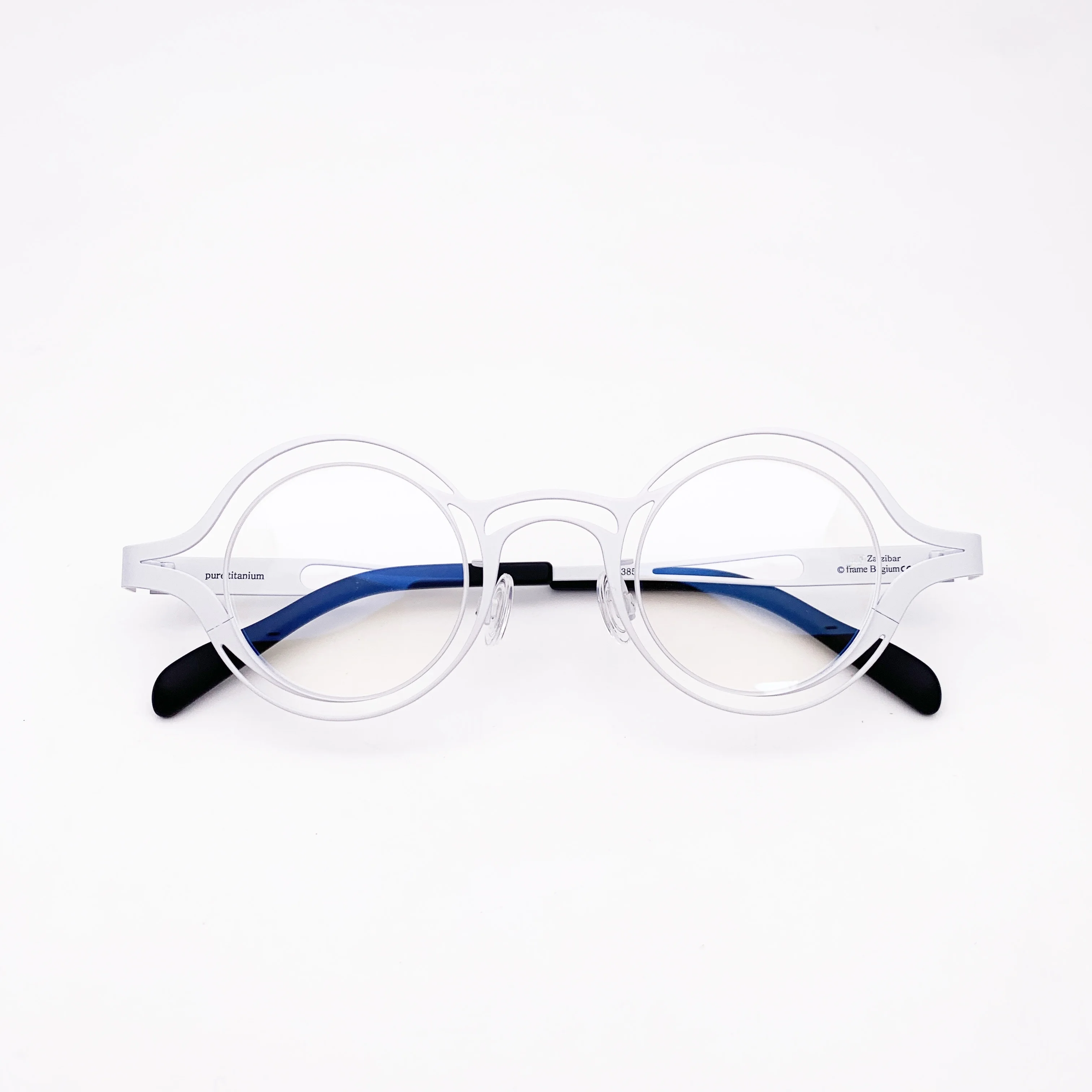 Belight البصرية بلجيكا مصمم الهندسة دائرة التيتانيوم جولة النظارات إطار مشهد الرجال النساء النظارات زنجبار