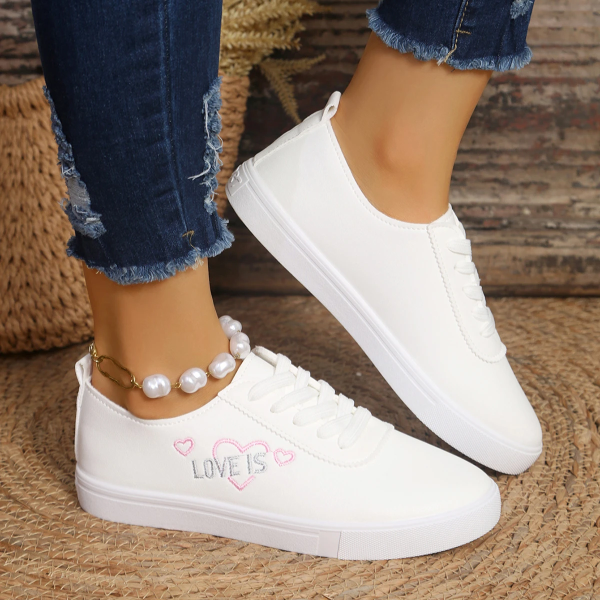 

Женские кроссовки, удобная уличная Летняя обувь на плоской подошве, модные легкие, выразительная обувь с вулканизированной подошвой