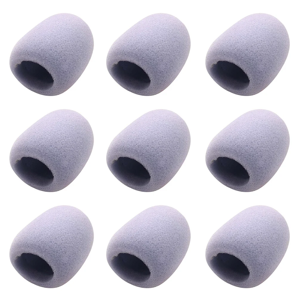

9pcs Microphone Filter Windscreen Eva Mic Cover Breathable Noise Protection Voice Tube For Ktv Conference Stage Microphone