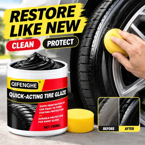 Plastic and Rubber Repair Putty - for Interior Refurbishment Polishing, Car Tire Gloss Maintenance, Anti-Aging and Fading
