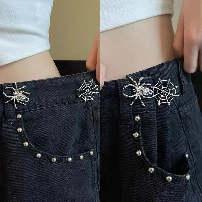 Spider Web Waist Clasp New Metal Button Detachable Waist Clasp Tool