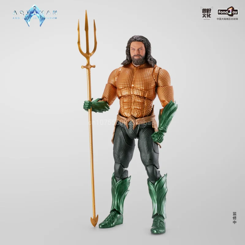 Fondjoy Justice League Anime Figure Aquaman Figurine Toy Model 1:9 Arthur Curry Action Figure Collection Ornament Birthday Gifts