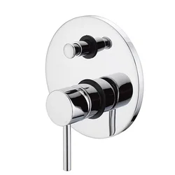 59# Solid Brass Shower Faucet Wall Mounted Shower Faucet 2 Inlet and 2 Output Mixed Water Valves Hot and Cold Mixer Shower Taps