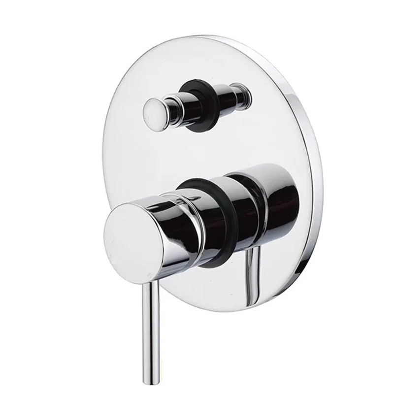 59# Solid Brass Shower Faucet Wall Mounted Shower Faucet 2 Inlet and 2 Output Mixed Water Valves Hot and Cold Mixer Shower Taps