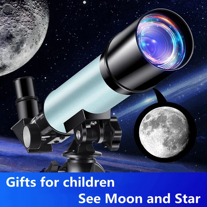 Professional Astronomical Telescope With Tripod For Children To See The Moon And Stars