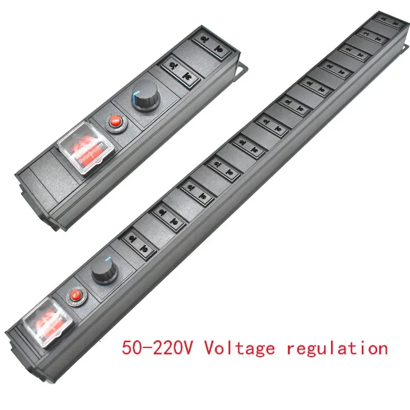 

10A 220V 2000W PDU Power Strip control brightness speed voltage temperature US EU two pin plug