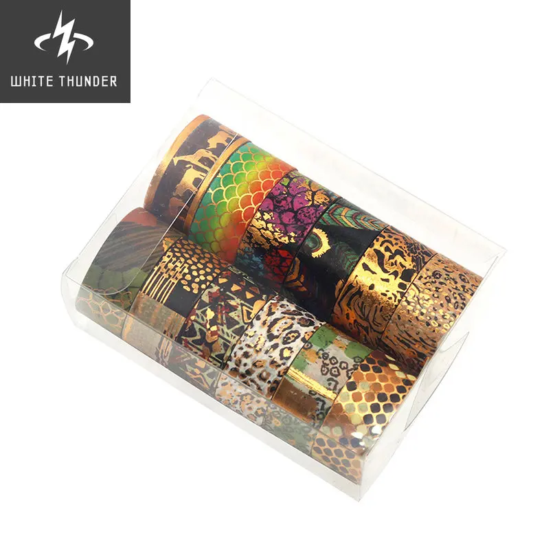 12rolls Washi Tape Set Animal Washi Tape Stickers Leopard Print School Supplies Adhesive Washitape 3m Decorative Masking Tape