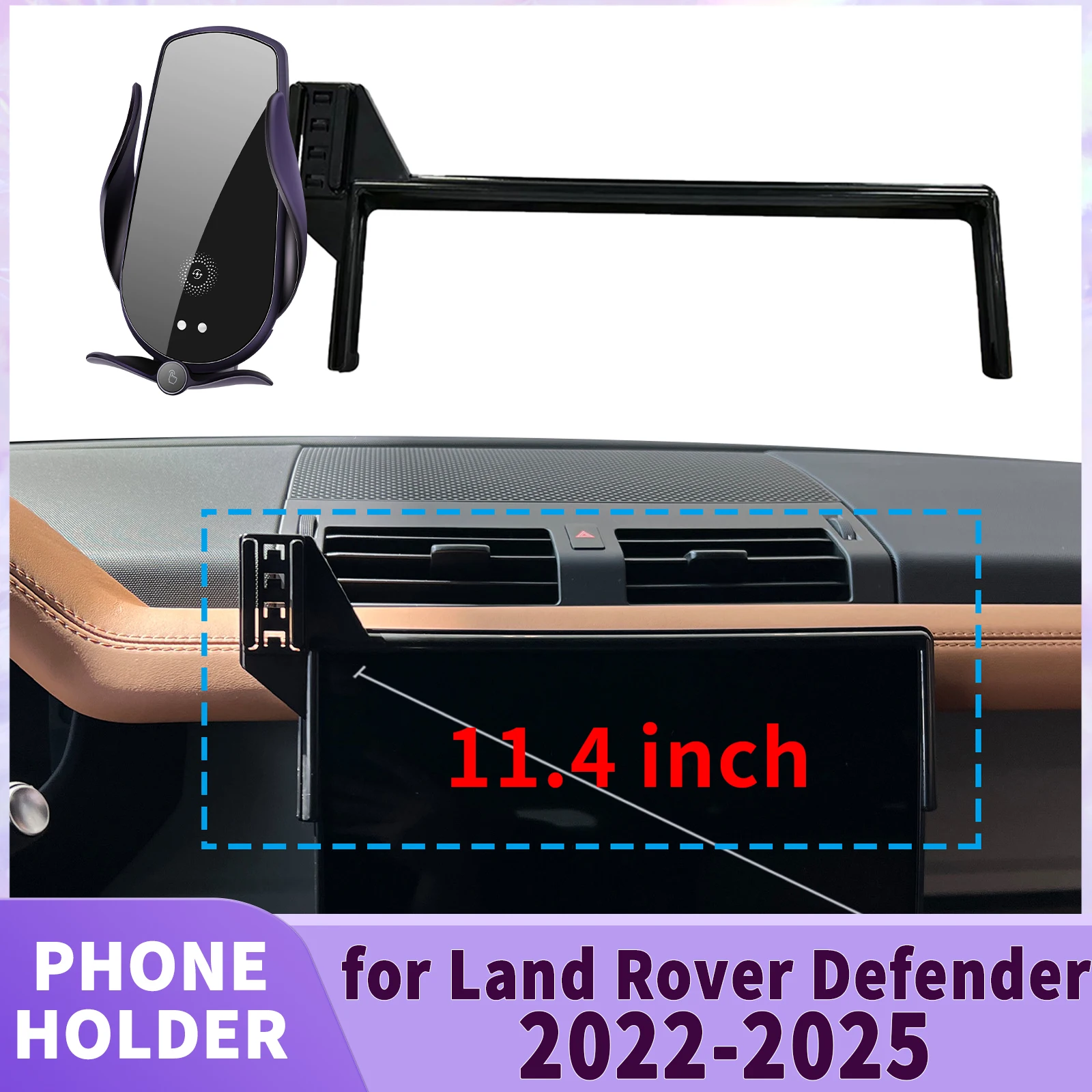 

fit for Land Rover Defender 2022 2023 2024 2025 Screen Base Phone Holder Mount ​​ Secure Clip Car​​ accessoires