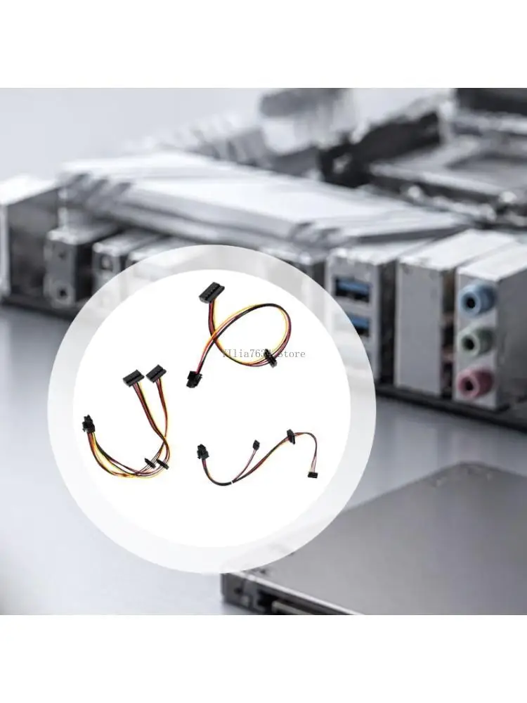  Disc Drive Power Conversion Cable with Preassembled 6-Pin Input End  for 400G1