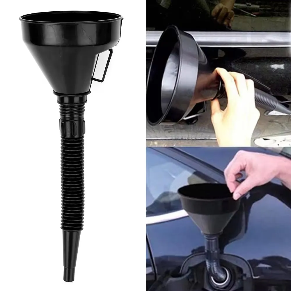 Universal Oil Funnel With Filter Pipe Handle Set Diesel Gas Fuel Filler Tools Car Accessories For Truck Motorcycle Off Road 4x4