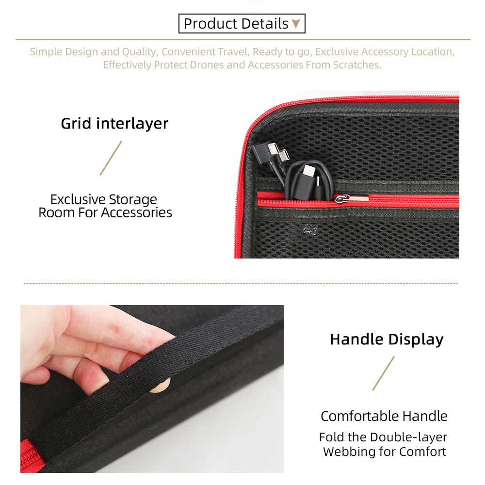 Storage Bag For DJI NEO Single-Shoulder Nylon Hard Box Handle RC-N3 Remote Carrying Case Dust-proof Accessories Cover Portable