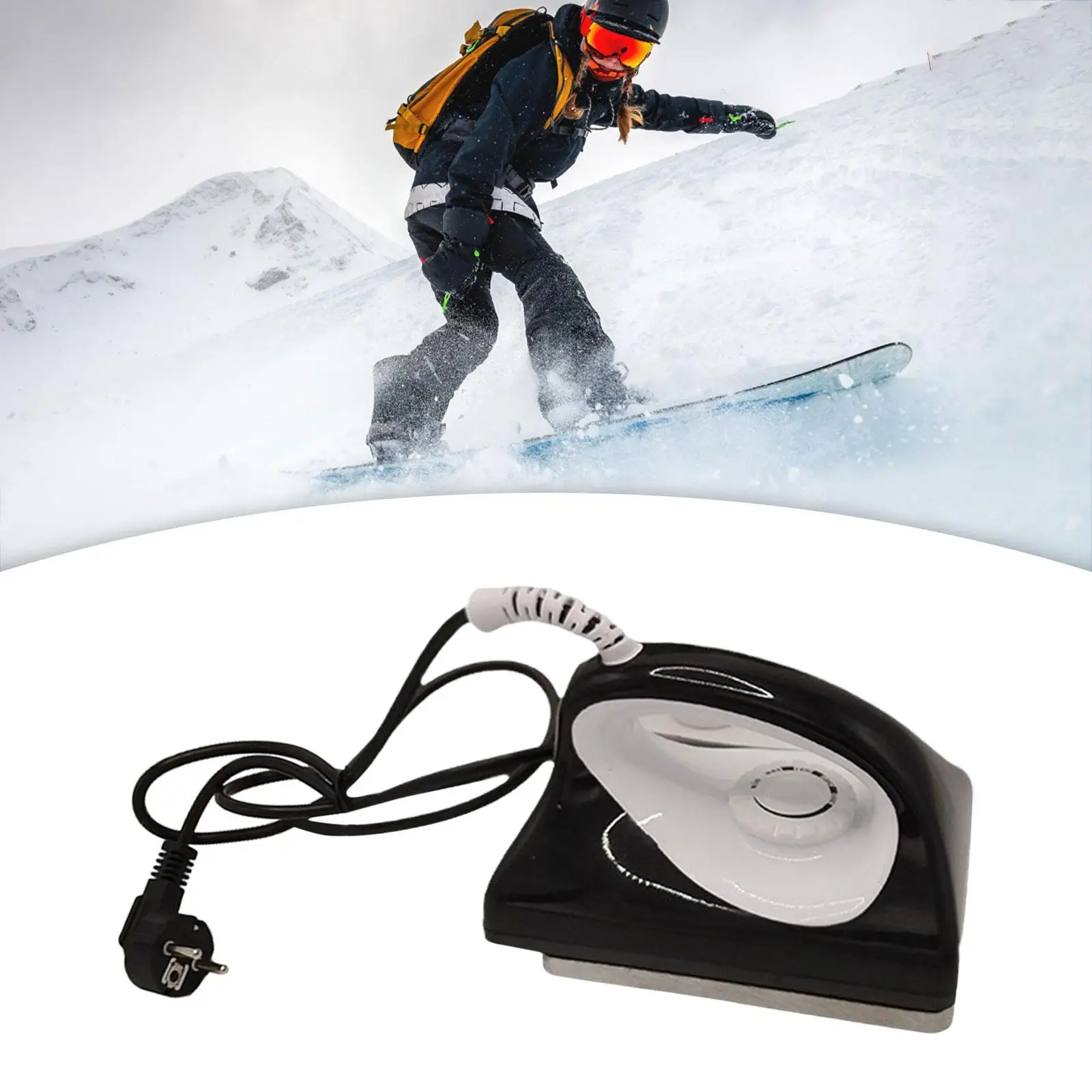 High Power 800W Ski Snowboard Waxing Iron Metal Construction for Universal Skis and Boards