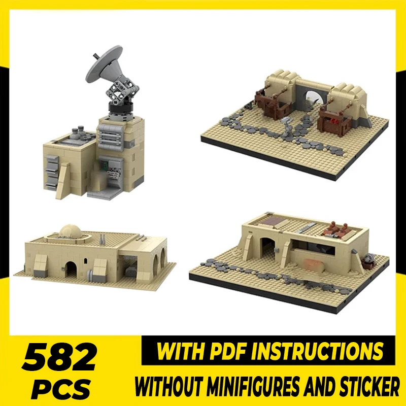 Star Movies Model Moc Building Bricks Military Base Scenery Technology Modular Blocks Gifts Christmas Toys DIY Sets Assembly