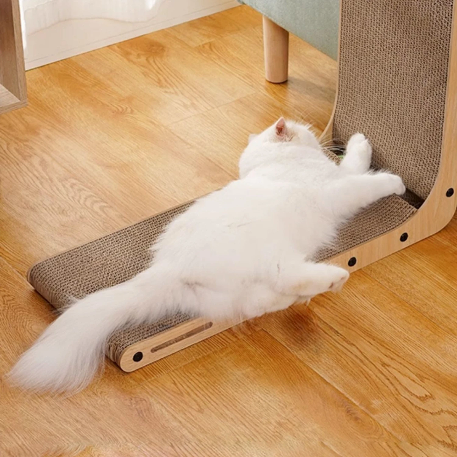 L-type Vertical Cat Scratching Board Wear-resistant and Scratch-resistant Cat Scratch Post Kitten Scratching Furniture Protector