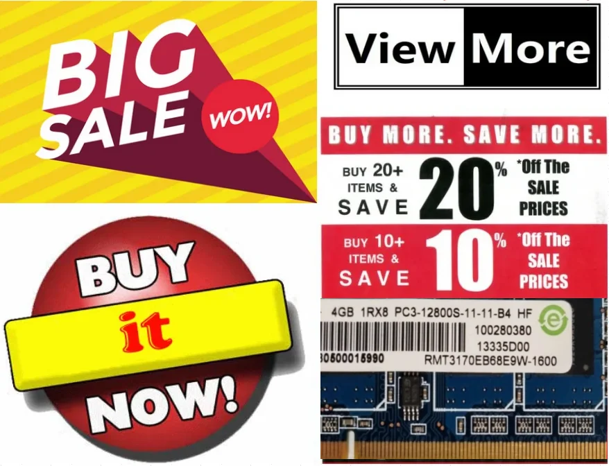 

For RMT3170EB68E9W-1600 4G DDR3 PC3-12800S 1600MHZ