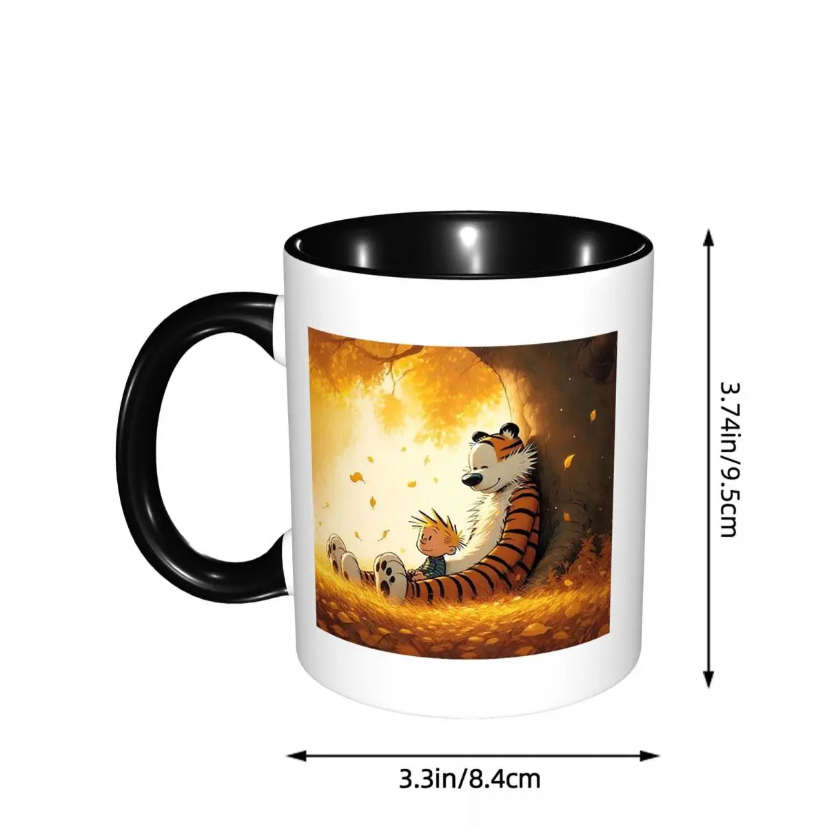 Calvin Hobbes Classic Mug Funny Ceramic Coffee Cups Tea Mugs Milk Cup Drinkware Gift for Woman Man
